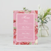 Menu Rode roze roze pony (Staand voorkant)