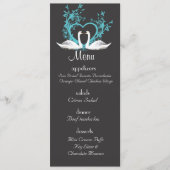 Menu Romantic Swans Wedding (Voorkant)