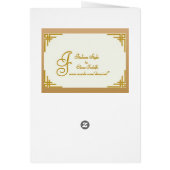 Menu Romantic Vintage Wedding (Achterkant)