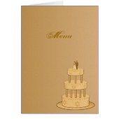 Menu Romantic Vintage Wedding (Voorkant)