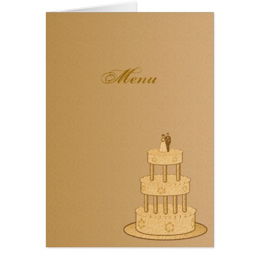 Menu Romantic Vintage Wedding (Voorkant)