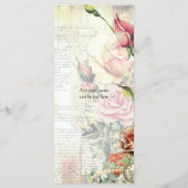 Menu  Roos bruiloft (Achterkant)