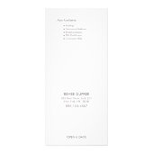 Menu roos Gold Sequins Salon Price List (Achterkant)