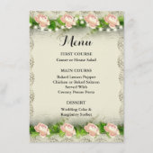 Menu  Roos & Losse bruiloft (Voorkant)