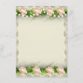 Menu  Roos & Losse bruiloft (Achterkant)