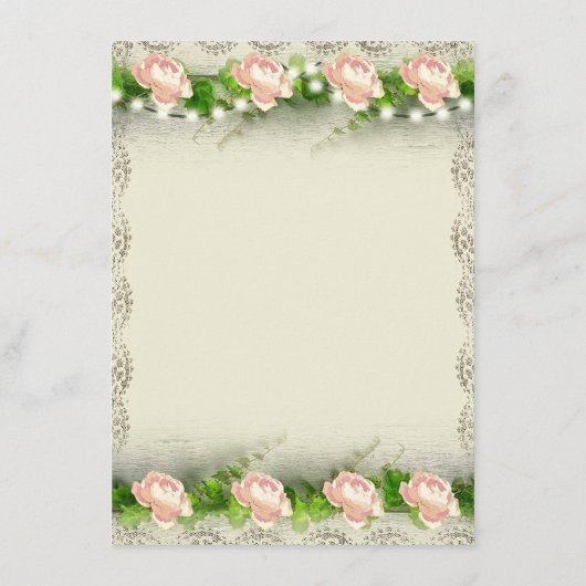 Menu  Roos & Losse bruiloft (Achterkant)