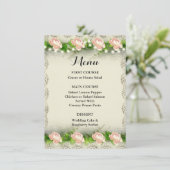 Menu  Roos & Losse bruiloft (Staand voorkant)