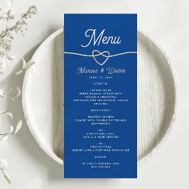 Menu Royal Blue Wedding