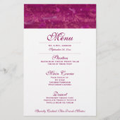 Menu Roze bruiloft (Voorkant)