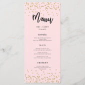Menu Roze en Gold Glitter (Voorkant)