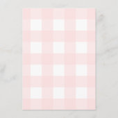 Menu Roze Gingham (Achterkant)