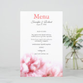 Menu Roze internachting (Staand voorkant)