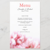 Menu Roze internachting (Voorkant)
