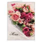 Menu rozen Bouquet Wedding (Voorkant)
