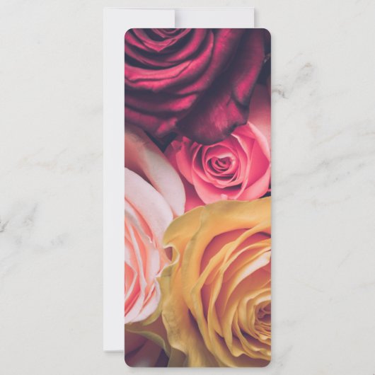 Menu rozen kaart (Achterkant)