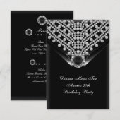 MENU RSVP 1Herziene Annie's verjaardagsuitnodiging Kaart (Voorkant / Achterkant)