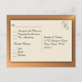 Menu RSVP koperen Shine (Achterkant)