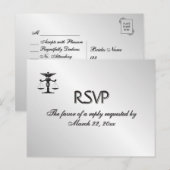 Menu RSVP van het medische en rechtse geïnterlinie (Voorkant / Achterkant)