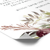 Menu Rustic Bloom Poster (Hoek)