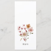 Menu Rustic Boho Wedding (Achterkant)