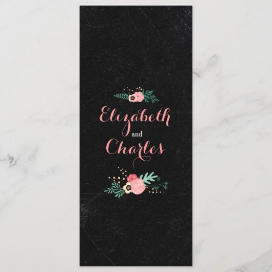 Menu Rustic Chalkboard (Achterkant)