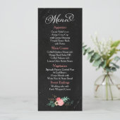 Menu Rustic Chalkboard (Staand voorkant)