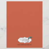 Menu Rustic Fall Leaves Wedding (Achterkant)