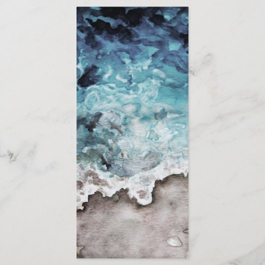 Menu Rustic Ocean Wedding Flat (Achterkant)