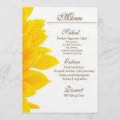 Menu Rustic Sunflower Wedding (Voorkant)