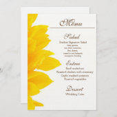 Menu Rustic Sunflower Wedding (Voorkant / Achterkant)