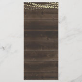 Menu Rustic voor bruiloft of andere speciale voorv (Achterkant)