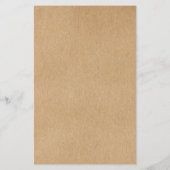 Menu Rustic Waterverf Greenery Salon Service (Achterkant)