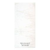 Menu Rustic White Wood Signature Salon Service (Achterkant)