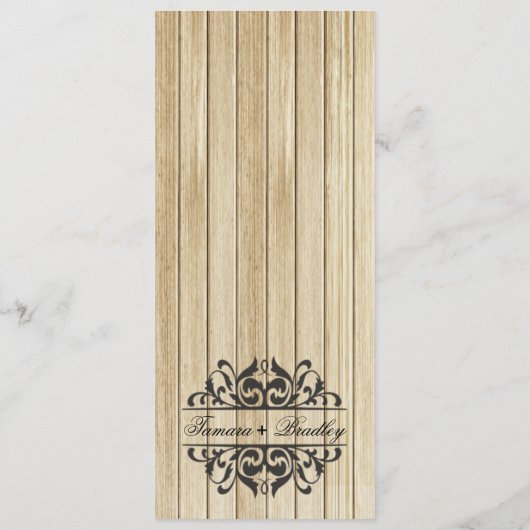 Menu Rustic Wood | blonde kaalkarton (Achterkant)