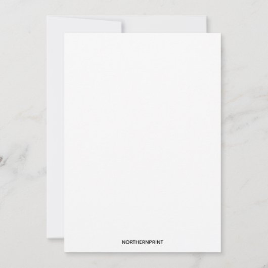 Menu Rustic Woodland Deer Design Kaart (Achterkant)