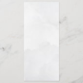 Menu Rustige bergen en Waterverf van bossen (Achterkant)