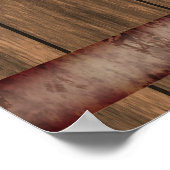 Menu Rustige landenstreepjesbar Poster (Hoek)