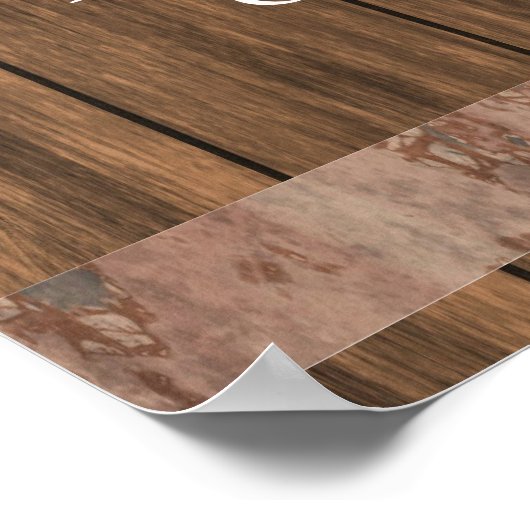 Menu Rustige landenstreepjesbar Poster (Hoek)