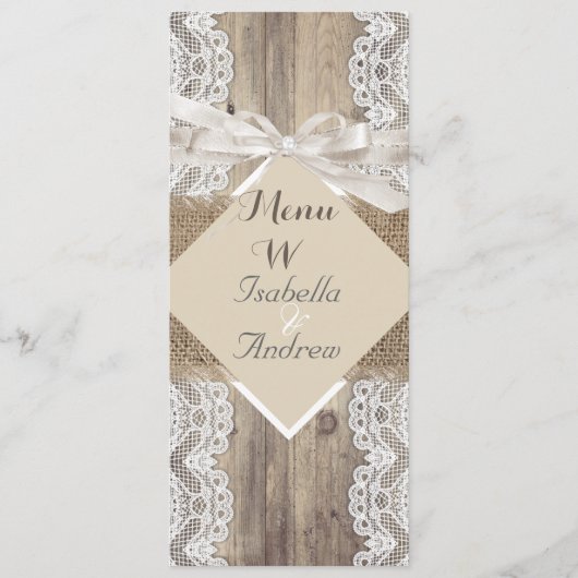 Menu Rustige Trouw Beige Wit Kant Hout Jute 2 (Voorkant)