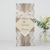 Menu Rustige Trouw Beige Wit Kant Hout Jute 2 (Staand voorkant)