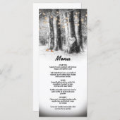 Menu Rustige winterstructuur & String Lights (Voorkant / Achterkant)