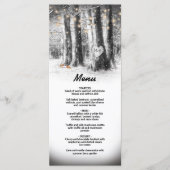 Menu Rustige winterstructuur & String Lights (Voorkant)