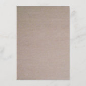 Menu Rustisch Country Kraft Wedding (Achterkant)