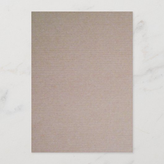 Menu Rustisch Country Kraft Wedding (Achterkant)