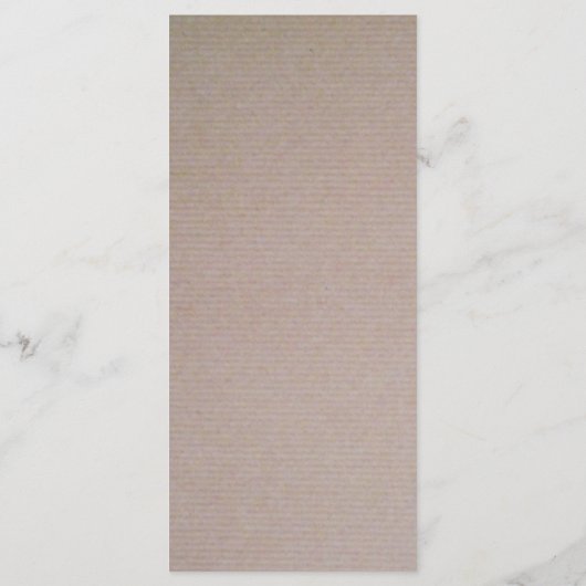 Menu Rustisch Country Kraft Wedding (Achterkant)