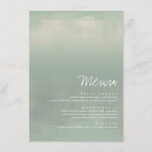 Menu Sage ID774 waterverf Reflections (Voorkant)