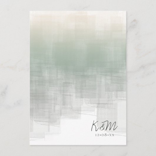 Menu Sage ID774 waterverf Reflections (Achterkant)