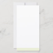 Menu Sample White & Green Easter Forest Wedding (Achterkant)