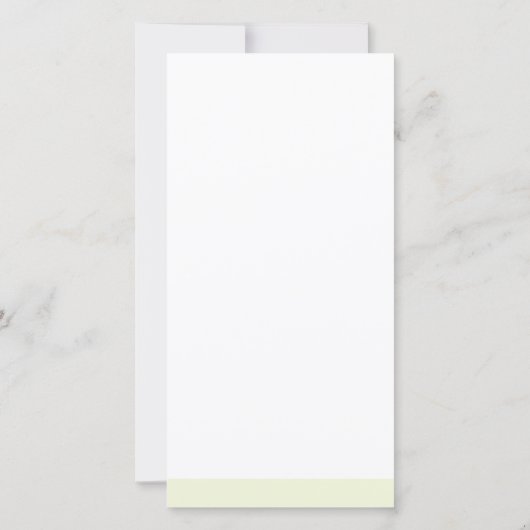 Menu Sample White & Green Easter Forest Wedding (Achterkant)