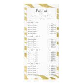 Menu schoonheidsdiensten (Achterkant)